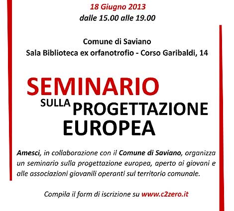 Saviano, seminario sulla progettazione europea
