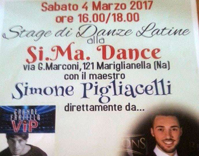 Simone Pigliacelli alla Si.Ma. Dance