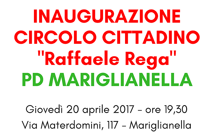 Mariglianella, la nuova sede PD intitolata all'ex sindaco PCI Raffaele Rega