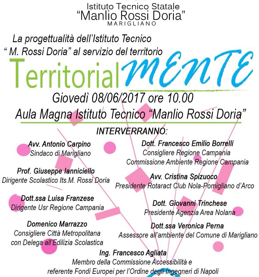 Marigliano, il Rossi Doria si apre al territorio : domani il convegno di presentazione delle varie progettualità