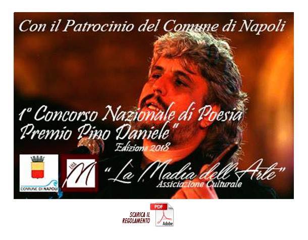 'Premio Pino Daniele”, concorso nazionale di poesia edizione 2018
