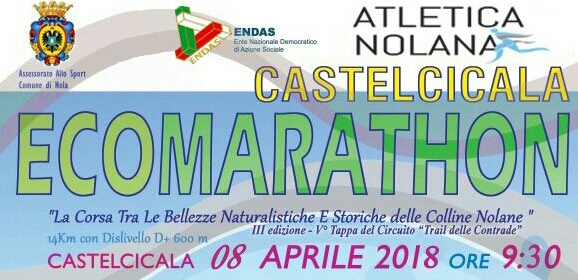 Nola, 300 atleti per la Ecomarathon Castelcicala