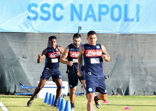 SSC Napoli: azzurri al lavoro in vista del match contro la Fiorentina