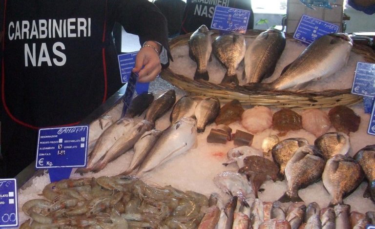 Napoletano, controlli dei Nas: nel mirino azienda di prodotti ittici