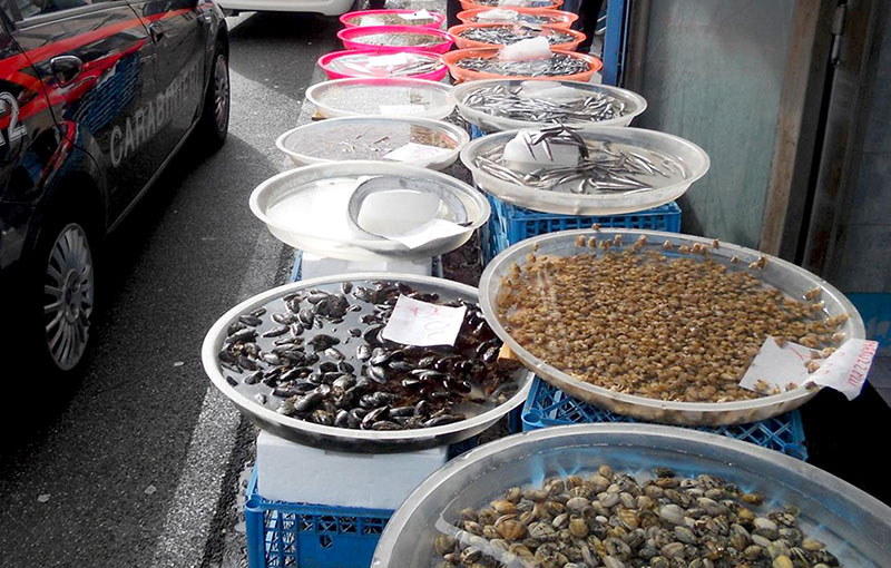 Prodotti ittici in cattivo stato di conservazione: denunciati quattro venditori ambulanti