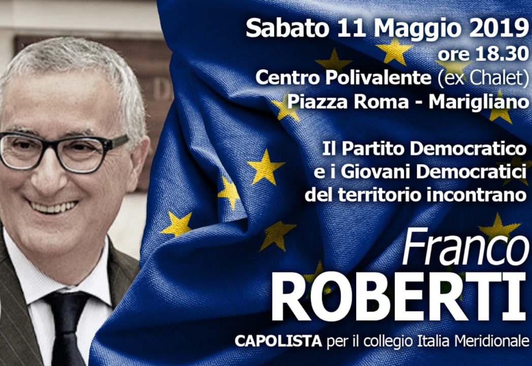 Elezioni Europee, a Marigliano Franco Roberti, ex Procuratore nazionale antimafia, ora candidato in quota PD