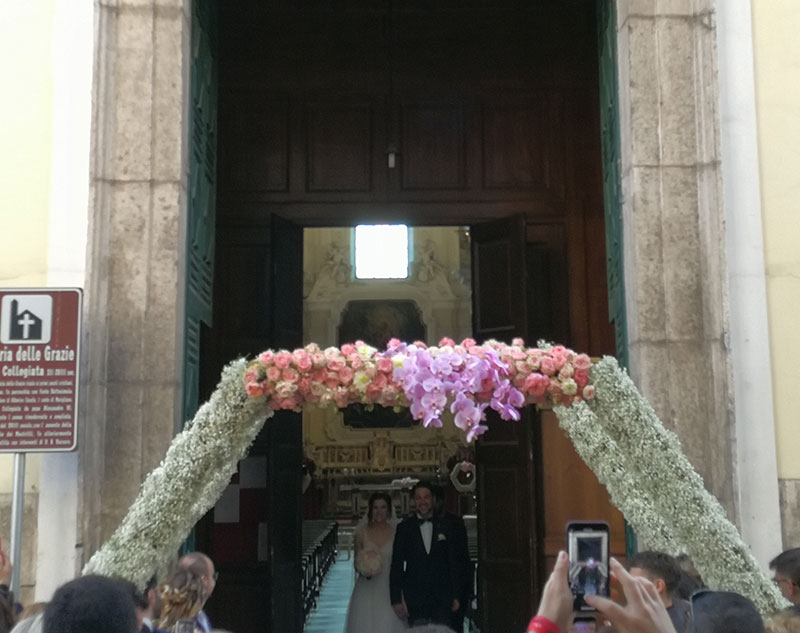 Marigliano, fiori d'arancio all'Agri Panificio Santa Lucia: Giuseppe e Irene sposi