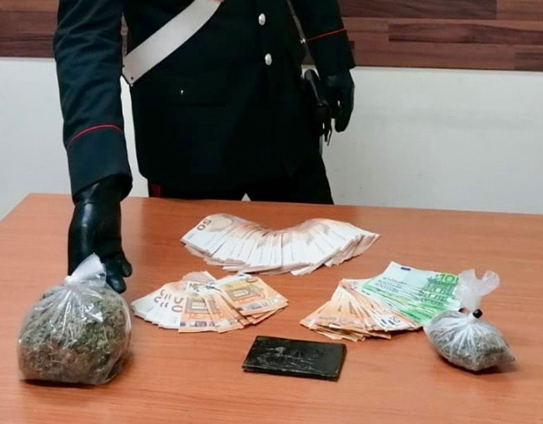 Hashish e marijuana in negozio: arrestato panettiere