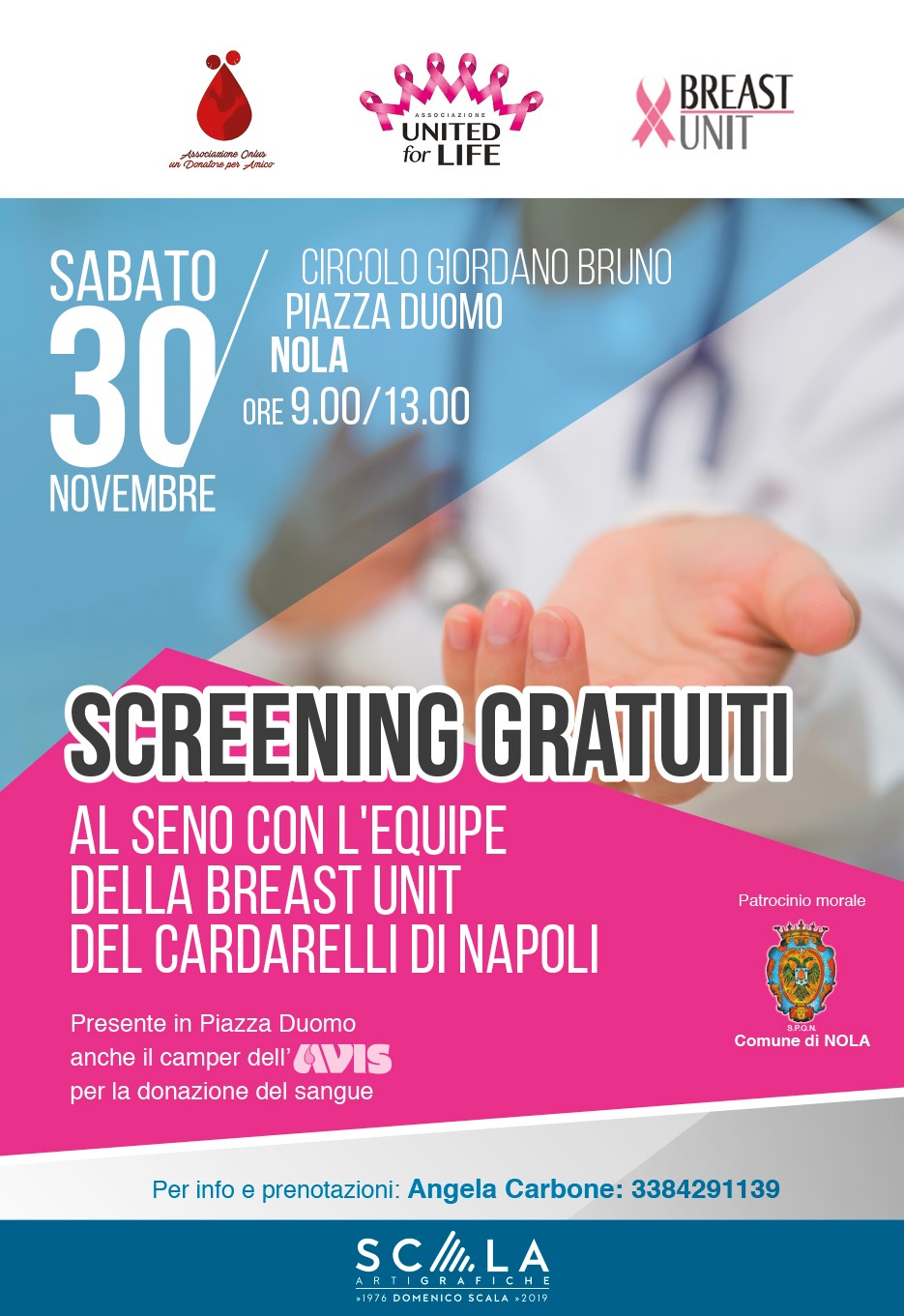 Nola- Screening gratuiti per la prevenzione del tumore al seno