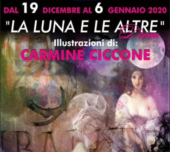 Il maestro Carmine Ciccone apre la mostra “La luna e le altre” 