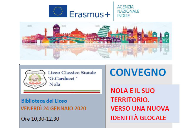 Nola, Progetto Erasmus+: convegno sull'identità del territorio al Liceo Carduccirnrn