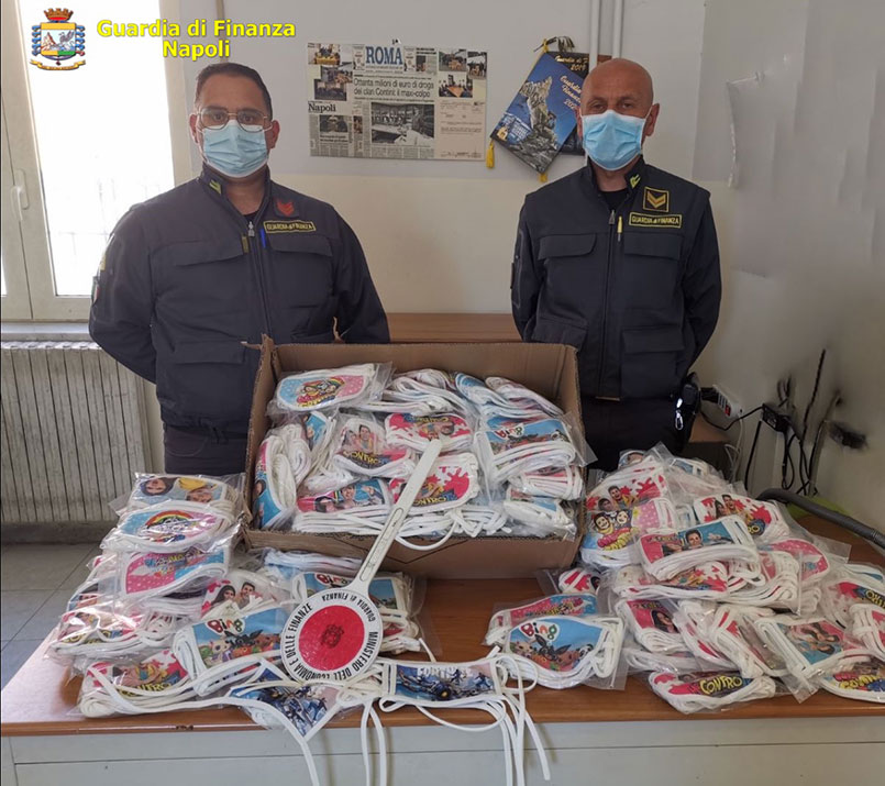 Sequestrate 900 mascherine protettive per bambini non sicure