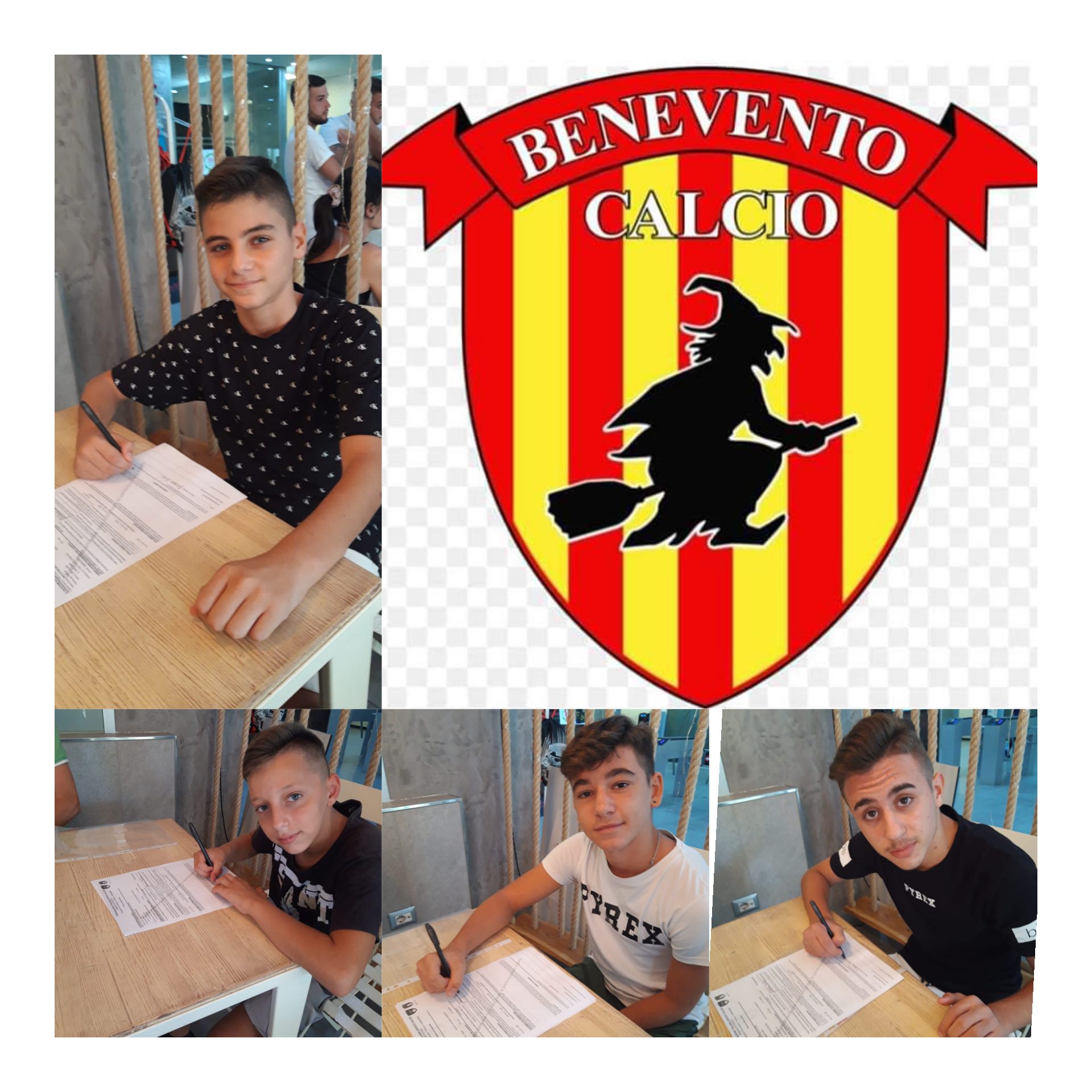 Marigliano, Centro Sportivo Azzurro: quattro ragazzi rinnovano con il Benevento Calcio