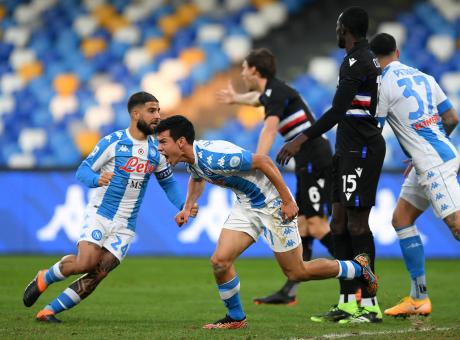 Rimonta Napoli: Sampdoria battuta 2-1