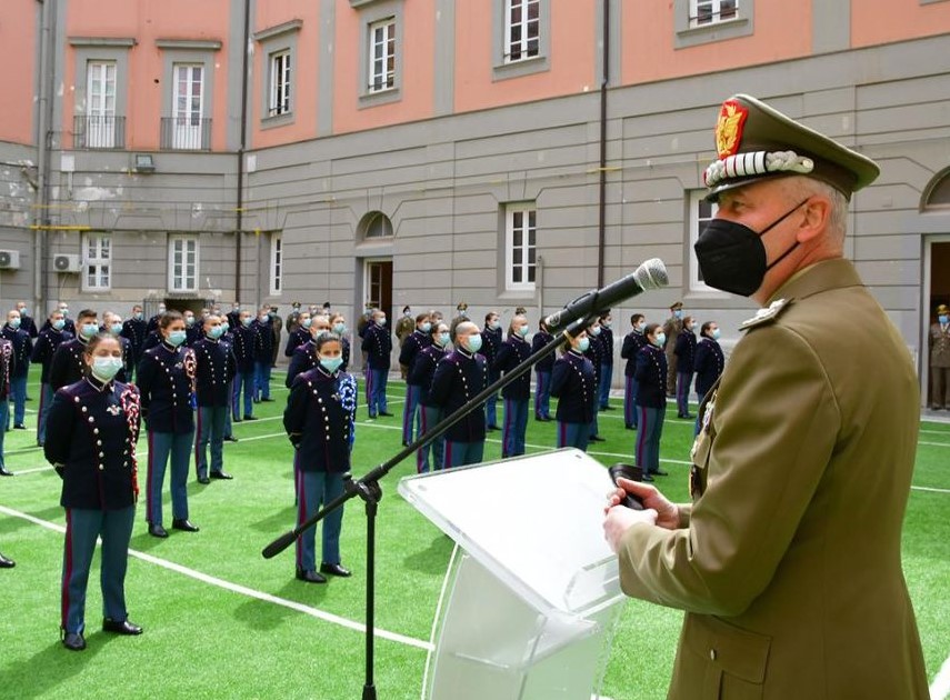 Il Capo di Stato Maggiore dell'esercito in visita alla scuola militare Nunziatella