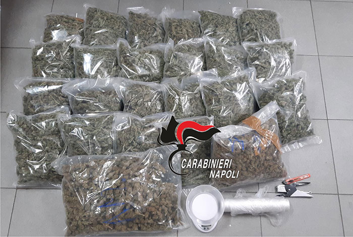 8 chili di droga nascosti in cantina: arrestato 36enne