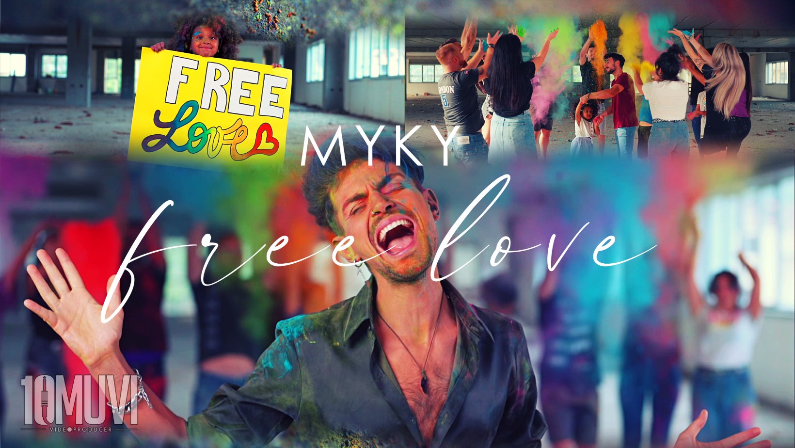 Free Love:  l’inno di Myky alla libertà di essere e amare è un caleidoscopico gioco di immagini e intenti.