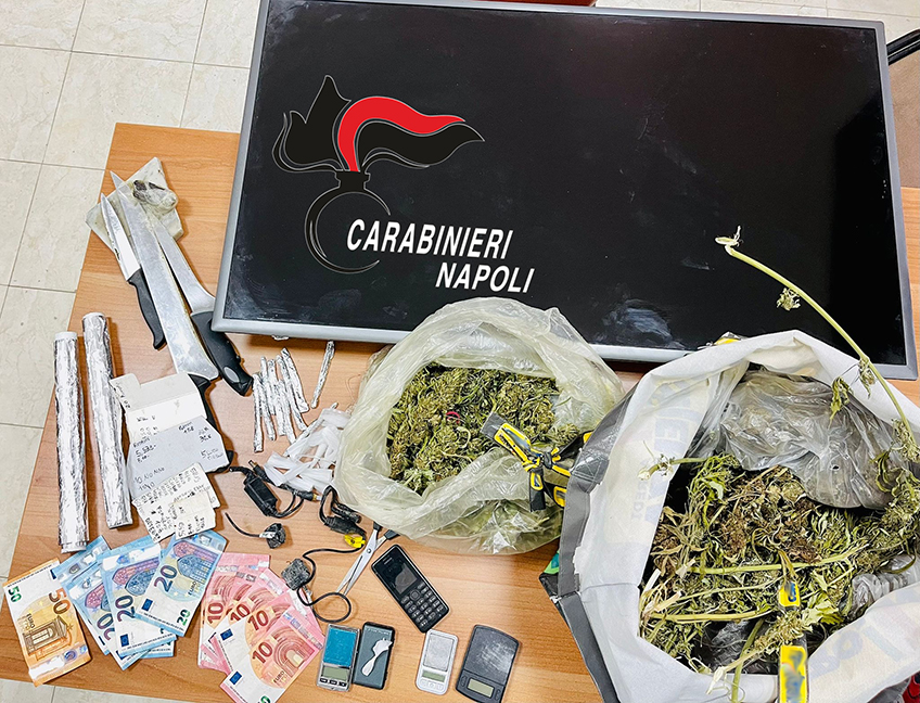 Blitz contro il  traffico di stupefacenti:  sequestrata cocaina, marijuana ed eroina. 1 arresto e 1 denuncia