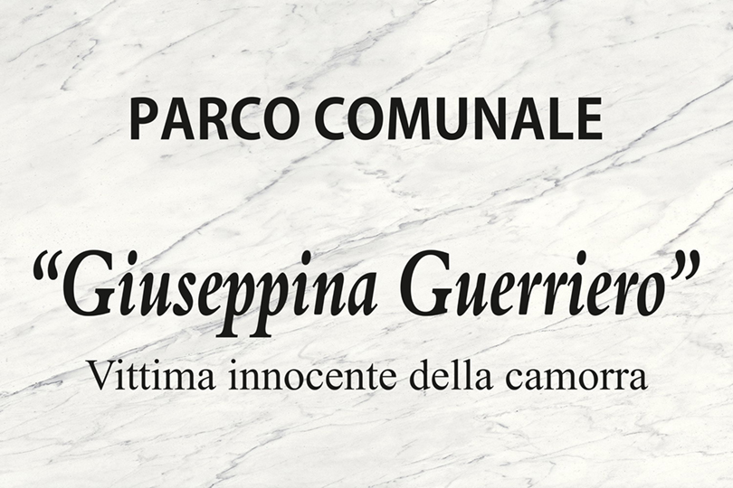 Marigliano, Faibano: intitolazione del Parco  a Giuseppina Guerriero, vittima innocente di camorra.
