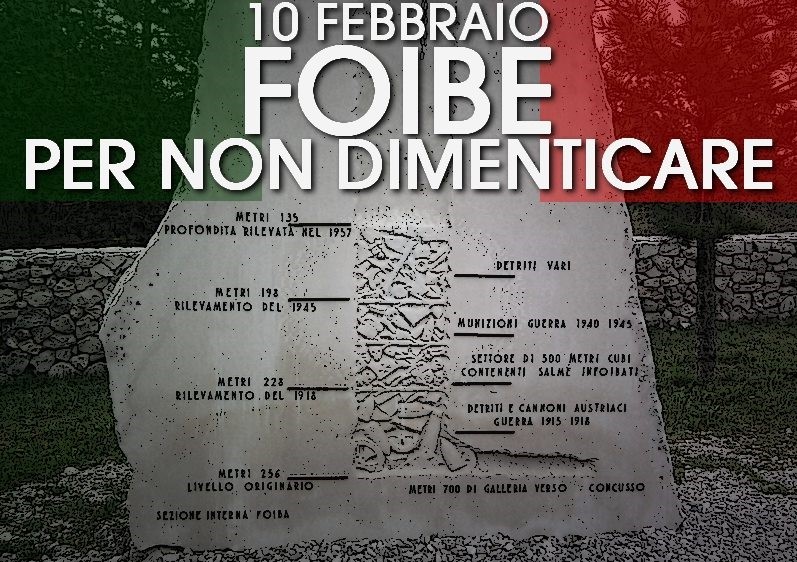 Comitato 10 febbraio: presidio a piazza Mercadante in memoria dei martiri delle Foibe.