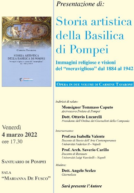 Storia artistica della Basilica di Pompei: il libro di Carmine Tavarone