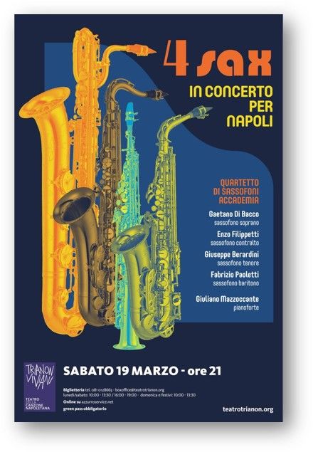 Trianon Viviani: 4 sax in concerto per Napoli