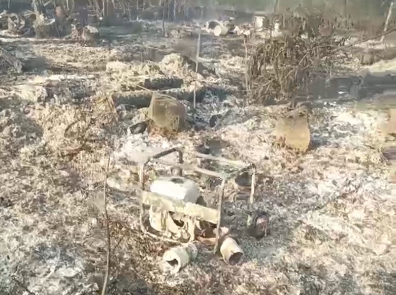 Brusciano, incendio distrugge il Parco della Vita