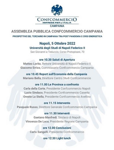 Il Presidente Carlo Sangalli all'Assemblea di Confcommercio Campania