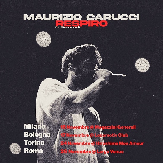 Maurizio Carucci in tour: quattro concerti 