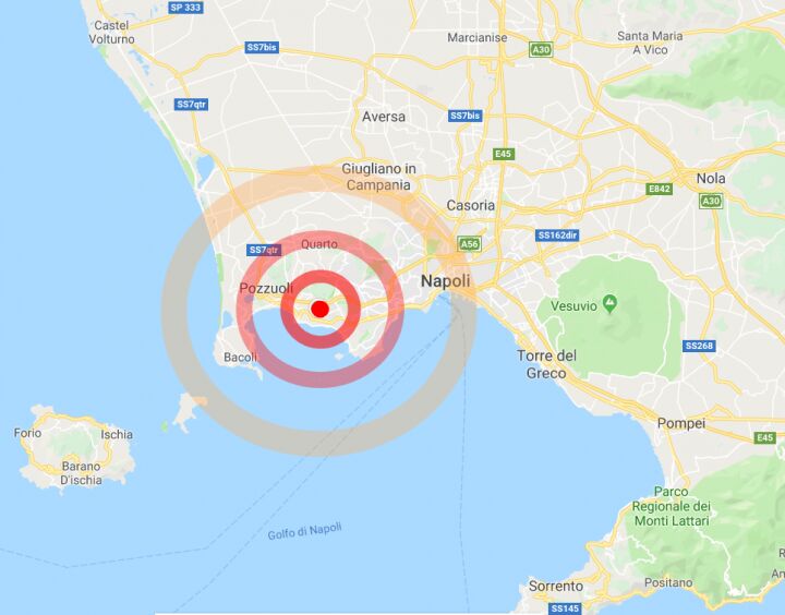 Scossa di terremoto tra Napoli e Pozzuoli