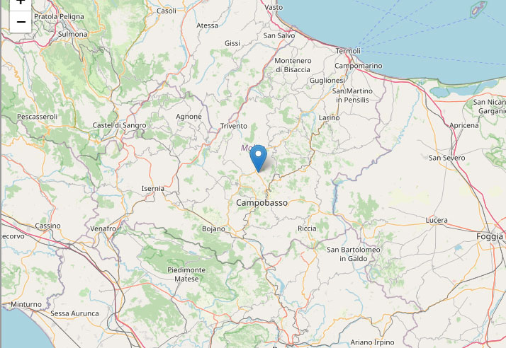 Terremoto in provincia di Campobasso  avvertito anche a Marigliano