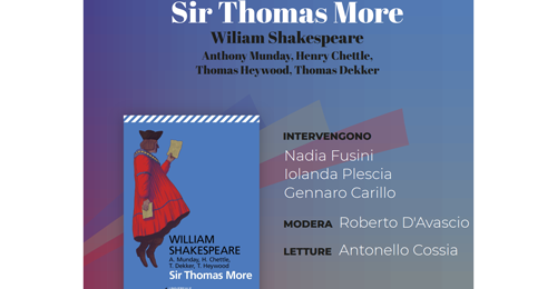 Teatro Mercadante, presentazione del volume Sir Thomas More