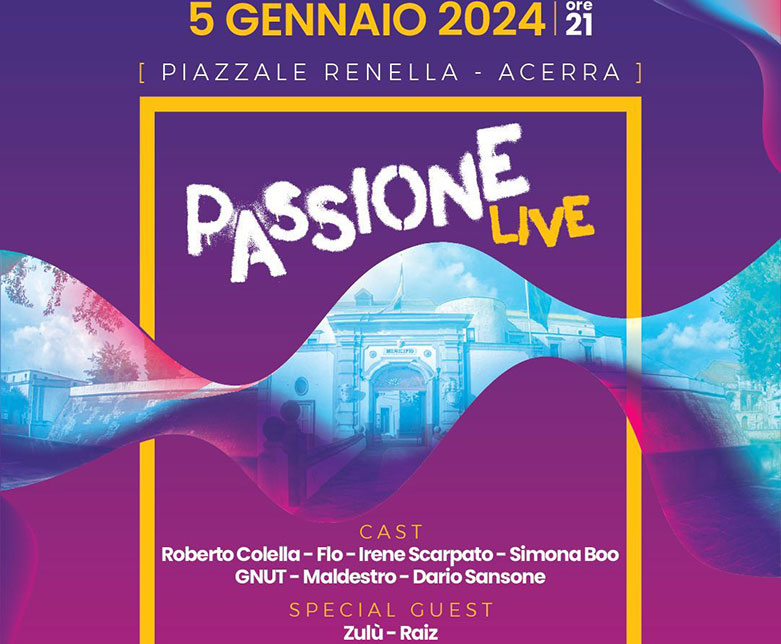 Acerra, Passione Live:il sound napoletano tra classico e contemporaneo