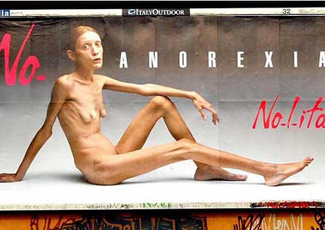 Addio Isabelle Caro, modella della campagna shock contro l'Anoressia.