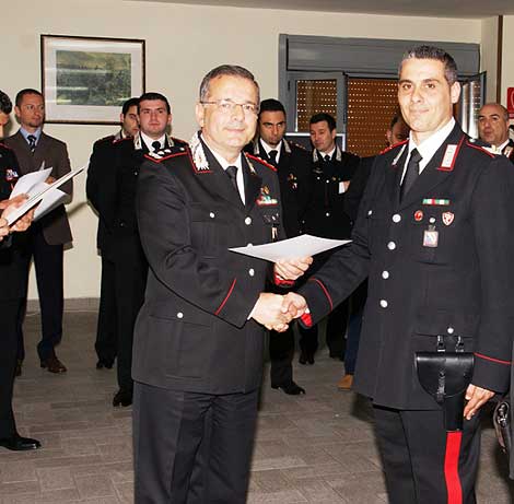 Carabinieri, consegnati 38 encomi semplici