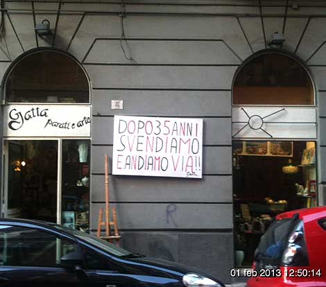 Napoli: continua la crisi dei negozi storici del Vomero