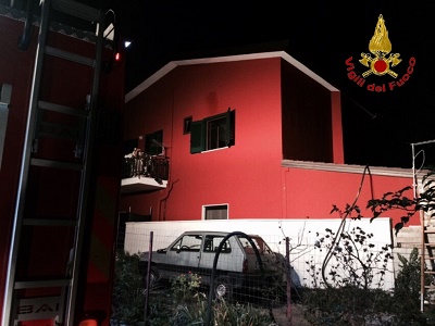 Avellino, abitazioni in fiamme: doppio intervento dei Vigili del Fuoco