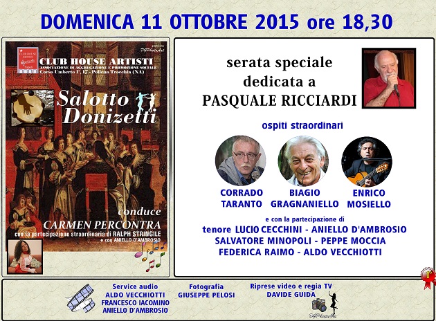 Serata evento del Salotto Donizetti memorial Pasquale Ricciardi