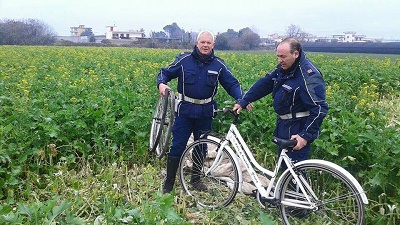 Pomigliano, polizia locale ritrova bici rubate