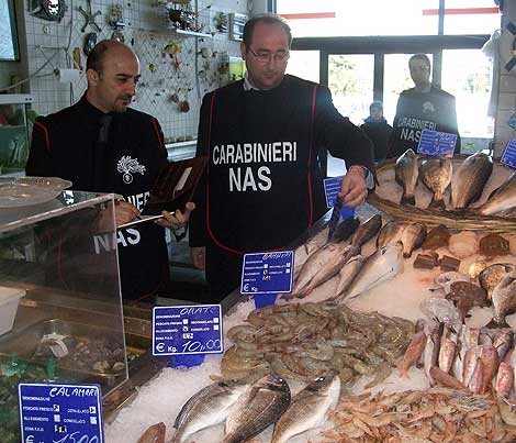 Casoria - Frattamaggiore,  i NAS sequestrano 380 kg. di prodotti ittici e di pasticceria