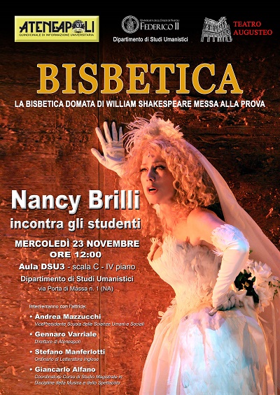 Napoli, Nancy Brilli incontra gli studenti