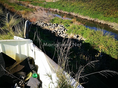 Marigliano, scempio ambientale: un intero camion di pneumatici smaltiti in via  Ponte dei Cani