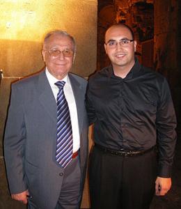 Ion Iliescu, ex presidendente della Romania al concerto di Giuseppe Devastato