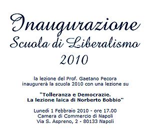 Napoli,Scuola di Liberalismo 2010